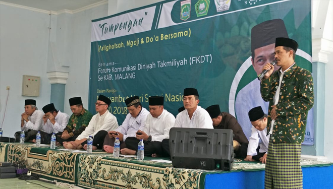 Tumpengan Forum Komunikasi Diniyah Takmiliyah (FKDT) dalam rangka Hari Santri Nasional (HSN), Sabtu (20/10/2018). (FOTO: Istimewa)