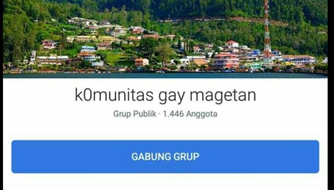 Tampilan facebook ini viral dan banyak mengundang komentar warga Magetan.