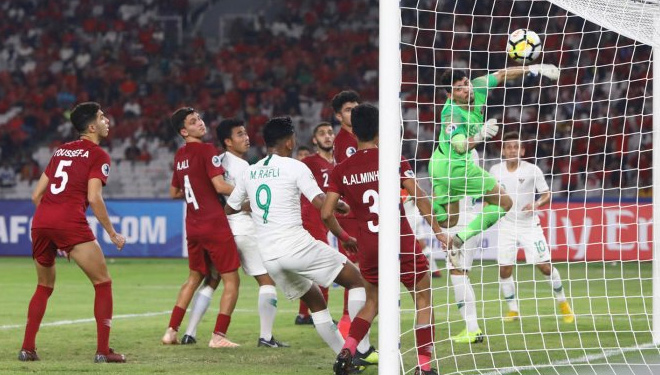 Laga lanjutan Grup A Piala AFC U-19 2018 di Stadion GBK Jakarta. (FOTO: Tribunnews)