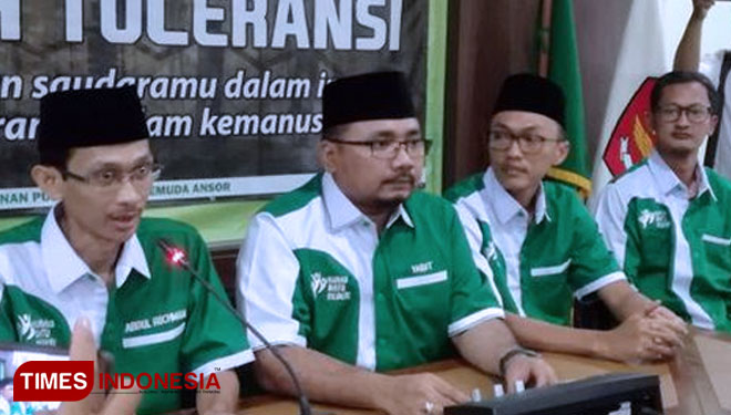 Ketua Umum GP Ansor, Yaqut Cholil Qoumas (FOTO: Hasbullah/TIMES Indonesia)