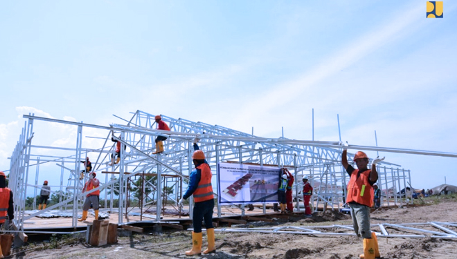 Huntara yang dibangun Kementerian PUPR untuk korban gempa dan tsunami di PALU mulai dibangun dan akan bisa dihuni mulai pertengahan Desember 2018 (FOTO: Istimewa)