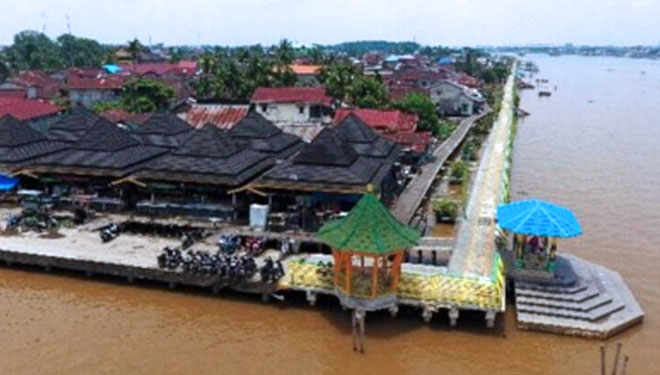 Inilah kawasan Kampung Nelayan Beting di Kota Pontianak yang pembangunannya dikembanhkan Kementerian PUPR. (FOTO: istimewa)