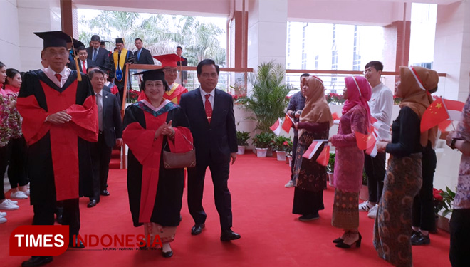 Megawati Soekarnoputri Kampus Fujian Normal University (FNU), Fuzhou. (FOTO: PDI Perjuangan for TIMES Indonesia)