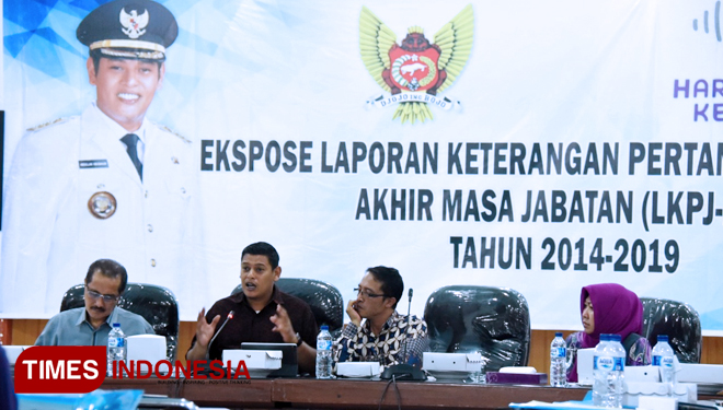 Walikota berikan arahan dalam Laporan Keterangan Pertanggung Jawaban Akhir Masa Jabatan (LKPJ-AMJ) Walikota Kediri tahun 2014-2019. (FOTO: Humas Pemkot Kediri for TIMES indonesia)