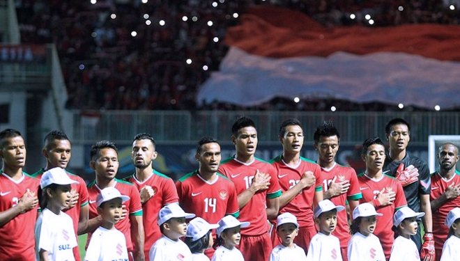 Timnas Indonesia pada ajang Piala AFF 2018. (FOTO: SuperBall)