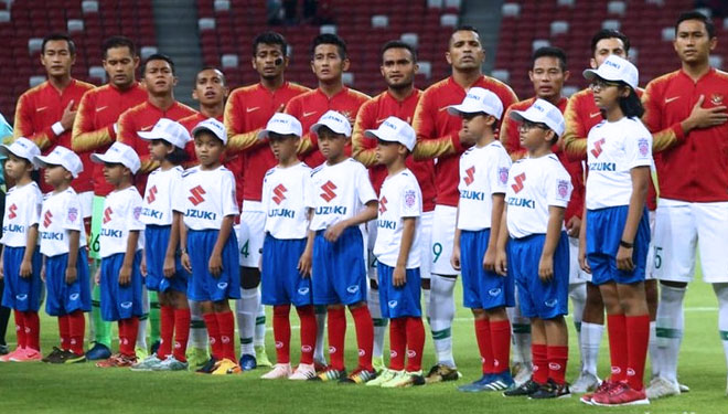 Timnas Indonesia di Piala AFF 2018. (Foto: Pradita Utama/detikcom)