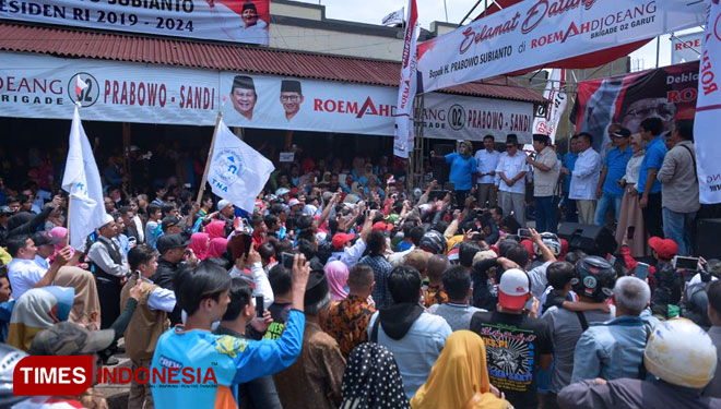 Deklarasi Relawan Roemah Djoeang di Garut, Jawa Barat, Sabtu (17/11/2018) (Foto: Rahmi/TIMES Indonesia)