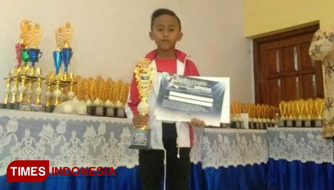 Muhammad Nuzul Rahmatullah, saat menjadi juara dalam ajang Indonesia Berprestasi (FOTO: Mursidi for TIMES Indonesia) 