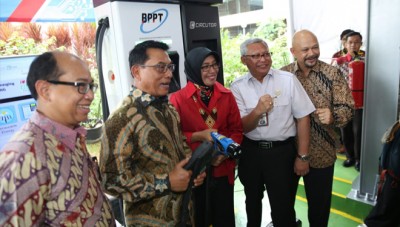Mitsubishi Apresiasi BPPT RI Resmikan Stasiun Pengisian Daya Kendaraan Listrik