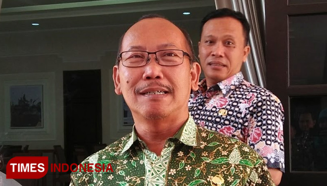 Kepala Dinas Pemberdayaan Masyarakat Desa (DPMD), Khusnul Yaqin, Sabtu, (8/12/2018). (FOTO: Siti Nura/TIMES Indonesia)