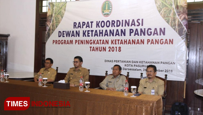 Wujudkan Ketahanan Pangan Yang Tangguh, Pemkot Gelar Rakor. (FOTO:AJP/TIMES lndonesia)