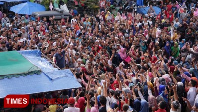 Ingin Perubahan di 2019, Ribuan Massa di Padangsidempuan Sambut Sandi
