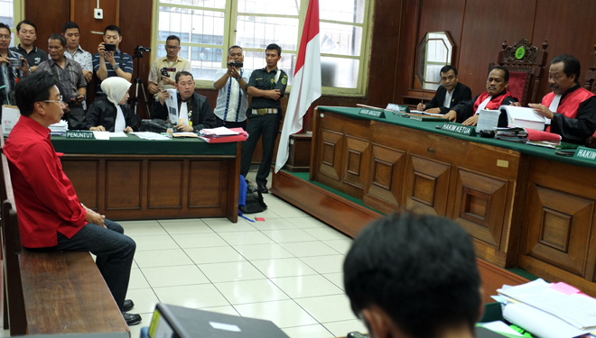 Sidang lanjutan kasus sengketa lahan Untag di Pengadilan Negeri Jakarta Utara,  Rabu (12/12/2018). (FOTO: Istimewa)