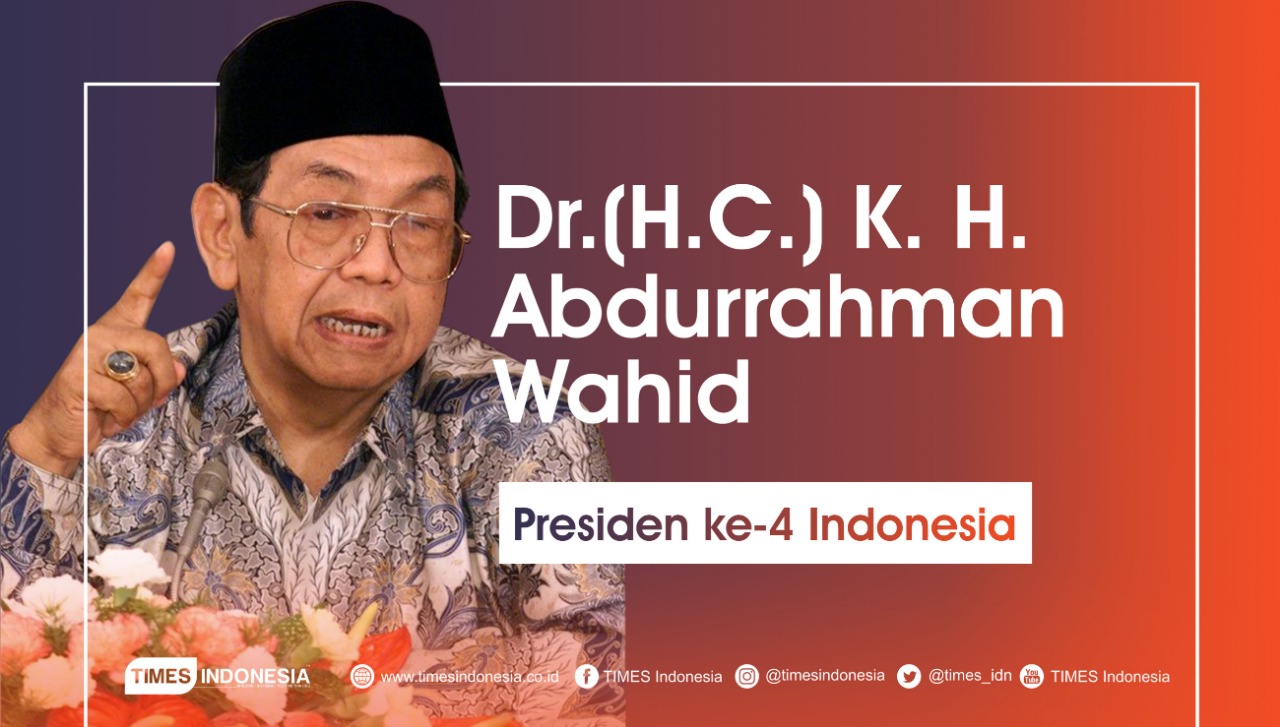 KH Abdurrahman Wahid. (Grafi: Dena/TIMES Indonesia)