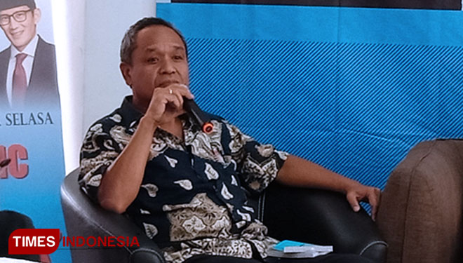 Politisi senior Partai Demokrat Benny K Harman. (FOTO: Rahmi/TIMES Indonesia) 