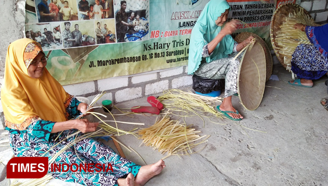 Desa Sukolilo Sentra Kerajinan  Anyaman Bambu  di Lamongan 