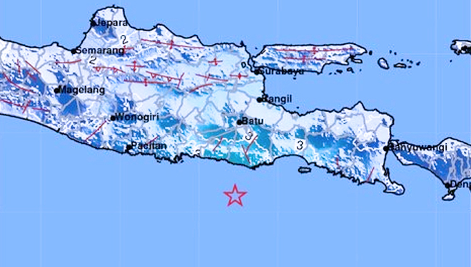 The Waters In The Southern Part Of Malang Got Earthquake Five Times Times Singapore