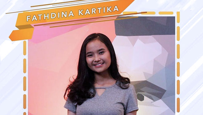 Fathdina Kartika, young singer in Kota Batu (Photo: Special)