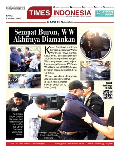 Edisi Rabu, 9 Januari 2019, E-Koran Medsos
