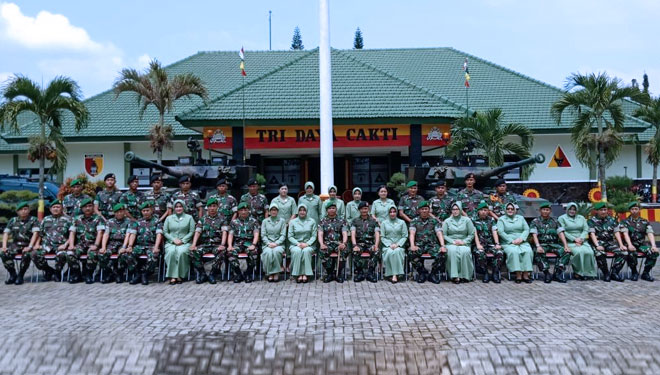 Kunjungan Pangdam V/Brawijaya, Mayjen TNI Arif Rahman ke Batalyon Kavaleri Andhaka, Malang, Selasa (8/1/2019).(Foto : Istimewa)