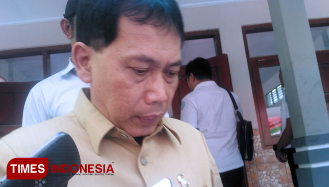 Kepala Inspektorat Kabupaten Bondowoso Wahyudi Triatmadji (FOTO: Moh Bahri/TIMES Indonesia) 
