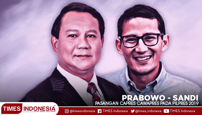 ILUSTRASI: Duet Prabowo-Sandi. (Grafis: Dena/TIMES Indonesia)