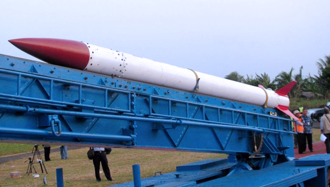 Ballistic Rocket, Rhan-450 (PHOTO: LAPAN)