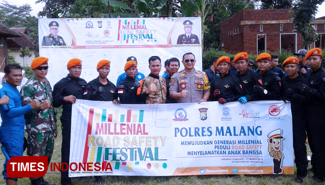 Milenial Road Safety Festival Sosialization. (PHOTO: Adhitya Hendra/TIMES Indonesia)
