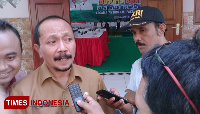 Kepala Dinas Pariwisata Pemuda dan Olahraga Kabupaten Bondowoso Harry Patriantono. (FOTO: Moh Bahri/TIMES Indonesia) 