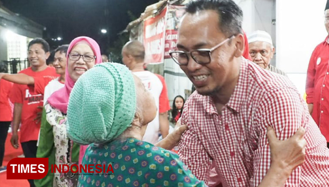 Faizal Rachman saat menyapa warga Kota Madiun dalam sebuah kesempatan. (Foto: Istimewa for Times Indonesia)