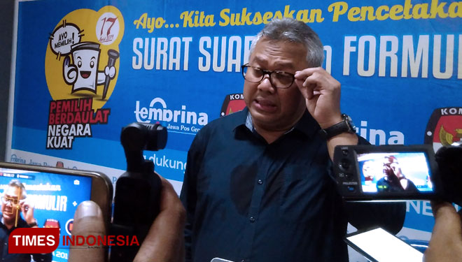 Ketua KPU RI Arief Budiman. (FOTO: Dok. TIMES Indonesia)