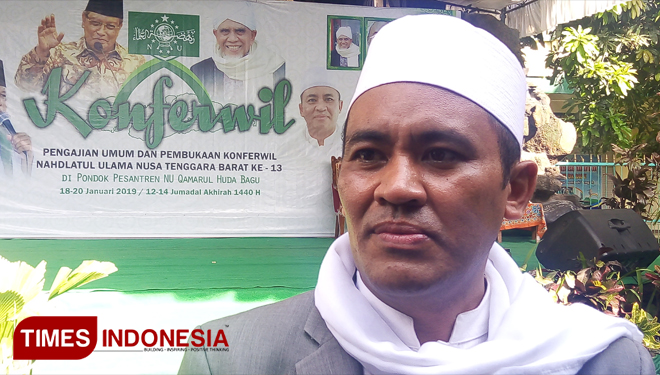 Ketua Tanfiz PWNU NTB terpilih, Masnun Tahir. (FOTO: Anugrah Dany/TIMES Indonesia) 