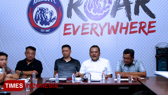 CEO Arema FC, IR R Agoes Soerjanto. (FOTO: Tria Adha/TIMES Indonesia)