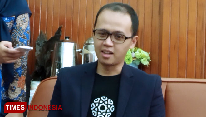 CEO Amartha Fintech Indonesia, Aria Widyanto.(foto: Imadudin M/Times Indonesia)