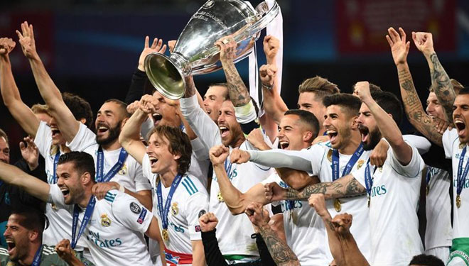 Juara Liga Champions, keuntungan finansial Real Madrid meroket (Foto: skysports)