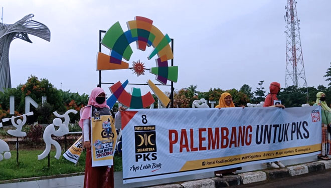 Sosialisasi Partai, PKS Gelar Flash Mob di Jakabaring 