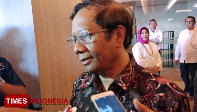 Menteri Koordinator Bidang Politik, Hukum, dan Keamanan (Menko Polhukam) Mahfud MD. (FOTO: Dok TIMES Indonesia)