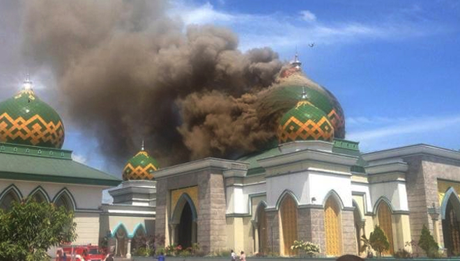 Masjid Agung Belopa Luwu Terbakar, Polisi Masih Mendalami Penyebabnya