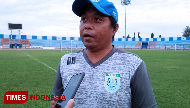Danur Dara, Asisten Pelatih Persela Lamongan, (FOTO: MFA Rohmatillah/TIMES Indonesia)