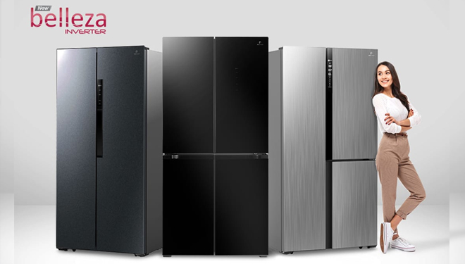Kulkas Polytron New Belleza Inverter