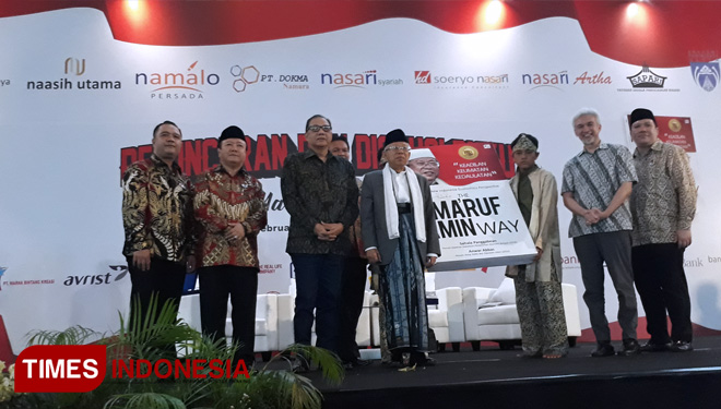 Peluncuran Buku 'The Ma'ruf Amin Way : Keadilan, Keumatan dan Kedaulatan (FOTO: Alfi Dimyati/TIMES Indonesia)