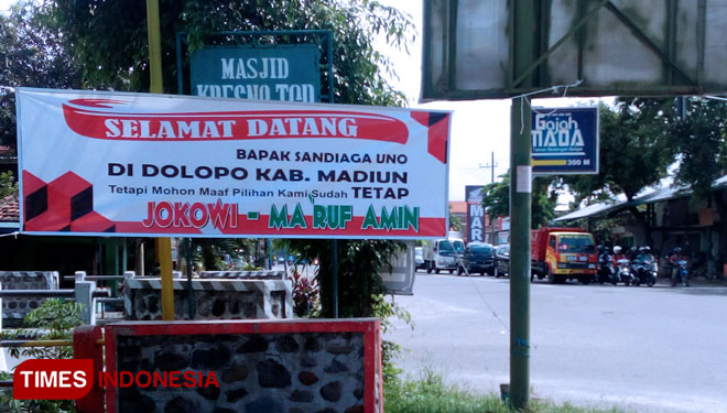 Di Madiun Sandiaga Uno Disambut Spanduk Nyleneh TIMES 