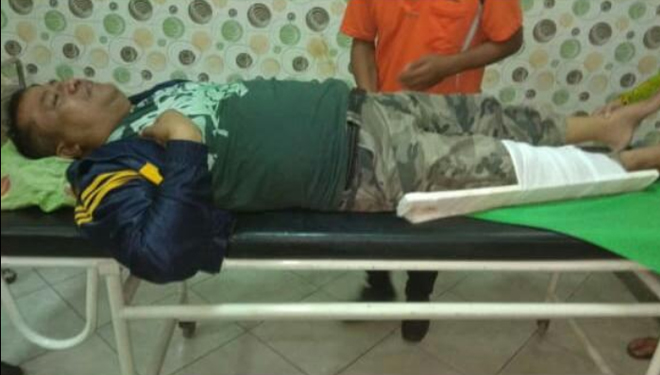 Kondisi Wakil Ketua DPRD Kabupaten Malang Siadi saat dirawat di salah satu rumah sakit di Madiun. (Foto ist)