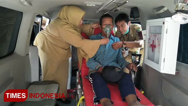 Home Care, Program Peduli Kesehatan Masyarakat di Desa Tambong, Banyuwangi. (FOTO : Agung Sedana/ TIMES Indonesia)