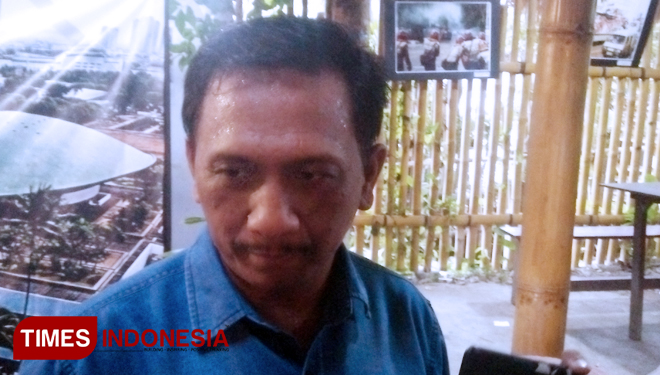 Gede Pasek Suardika Wakil Ketua Umum DPP Partai Hanura, saat ditemui di Denpasar, Bali, Selasa (12/2/2019). (FOTO: Khadafi/TIMES Indonesia)
