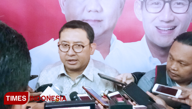 Wakil Ketua DPR RI Fadli Zon (FOTO; Dokumen TIMES Indonesia)