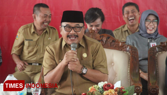 Kepala Dinas Pendidikan dan Kebudayaan Kabupaten Bondowoso,  Harimas (FOTO: Moh Bahri/TIMES Indonesia) 