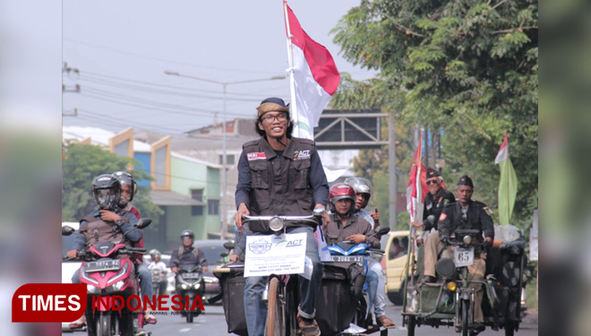 Perjalanan Gowes Kemanusiaan Akbar akan melalui rute Surabaya-Solo-Jogja-Semarang-Cirebon-Bandung-Jakarta dan berakhir di Banten. (FOTO: AJP/TIMES Indonesia)