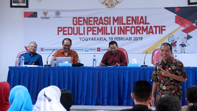Suasana Dialog Interaktif yang bertajuk Generasi Milenial Peduli Pemilu Informatif di UGM, Selasa (19/2/2019). (FOTO: Humas UGM/TIMES Indonesia)
