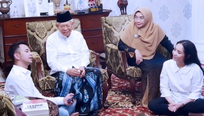 Bawa Nagita dan Rafathar, Raffi Ahmad Silaturahmi ke Cawapres 01 KH Ma'ruf Amin